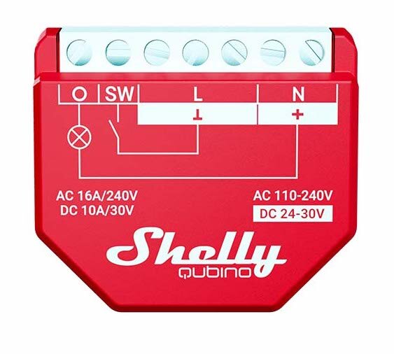 Shelly Qubino Wave 1 - relay switch 1x 16A (Z-Wave)