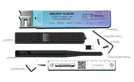 SLZB-06 Zigbee ethernet usb PoE adapter