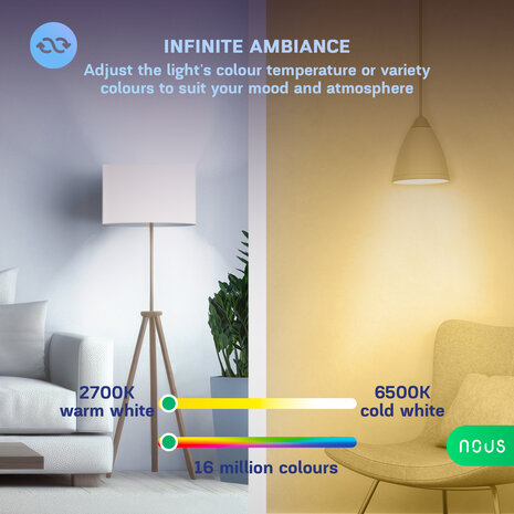 Nous GU10 Smart Bulb RGB Wifi Matter