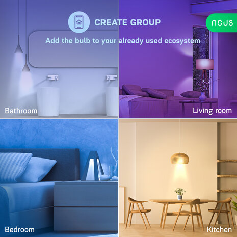 Nous GU10 Smart Bulb RGB Wifi Matter