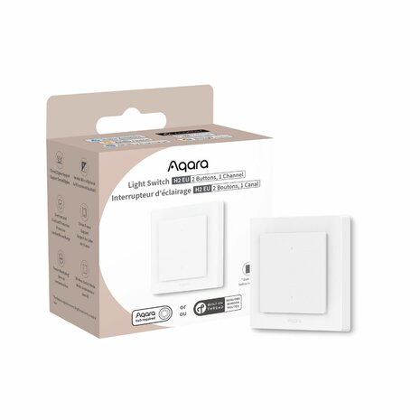 Aqara Light Switch H2 EU (2 Buttons, 1 Channel)