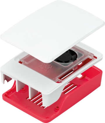 Officiële Raspberry Pi 5 behuizing - Rood-Wit